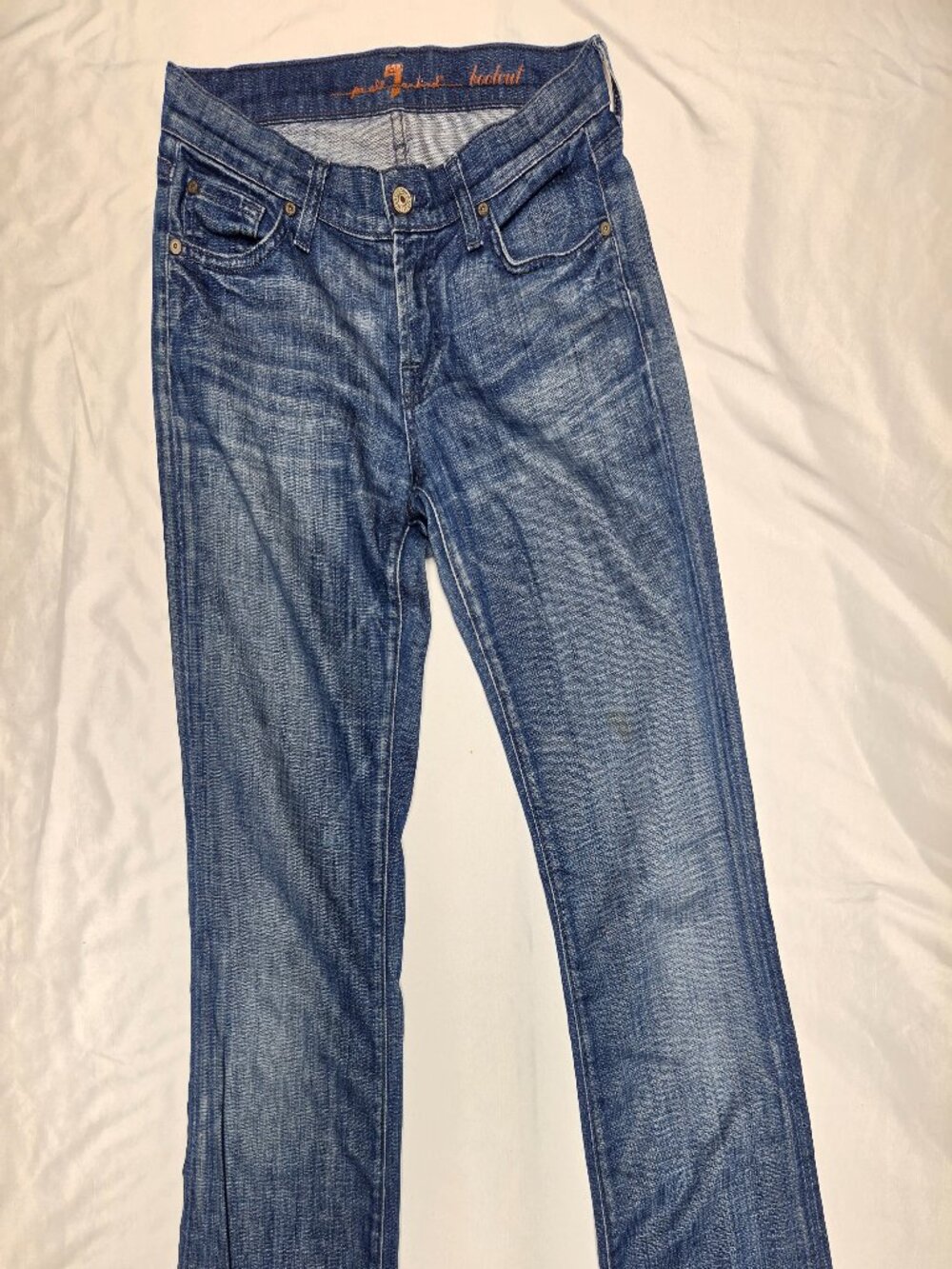 7 For All Mankind Bootcut Jeans Size 26 Medium Wash
